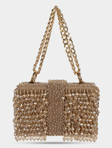 Crystal box bag - Beige