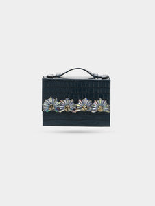 Floral mini bag - Miidnight Blue