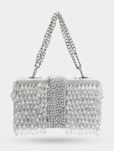 Crystal box bag - Silver