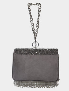Lucia Mini Bag- Grey and Silver