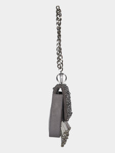 Lucia Mini Bag- Grey and Silver