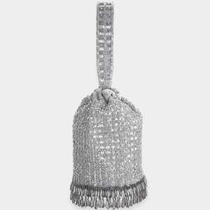 Aiza Sequins- Bucket Bag Silver