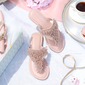 Noor Sliders  - Blush Pink