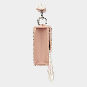 Pearl Drop Sequins Mini Bag - Blush & Silver